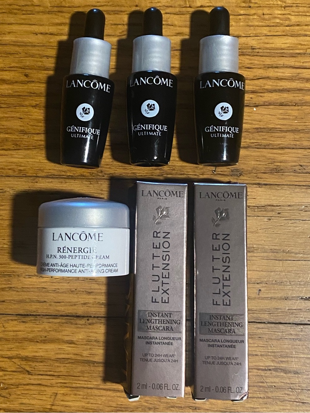 Lancome Genifique, Renergie, Mascara 6-Pc Minis NEW